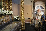 В Донском монастыре почтили память святителя Тихона, Патриарха Московского и всея России