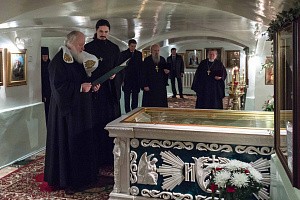 Святейший Патриарх Кирилл прибыл в Иоанновский монастырь Санкт-Петербурга