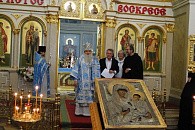 В подмосковный Спасо-Бородинский монастырь возвращен старинный Тихвинский образ Богородицы