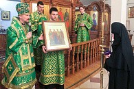 В день памяти праведной Софии Слуцкой Патриарший экзарх всея Беларуси совершил Литургию в Софийском женском монастыре Слуцка