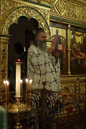 В день памяти прп. Евфимия Великого архиепископ Феогност совершил Литургию в Богородице-Рождественском монастыре