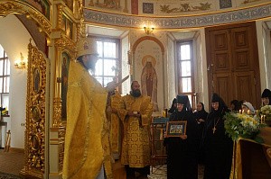 Настоятельница Аносина монастыря  получила Патриаршее поздравление с днем тезоименитства