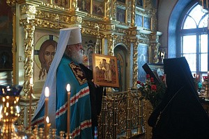 Митрополит Пантелеимон поздравил настоятельницу  Толгского монастыря с днем тезоименитства