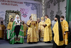 Состоялся Патриарший крестный ход к Высоко-Петровскому монастырю