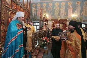 Митрополит Вениамин возглавил престольный праздник  в Иоанно-Богословском монастыре Рязанской епархии