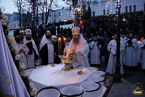 Архиепископ Арсений возглавил праздник Крещения Господня в Святогорской лавре