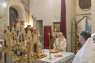 Митрополит Каширский Феогност совершил Литургию в Ново-Иерусалимском ставропигиальном монастыре