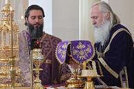 Председатель Синодального отдела по монастырям и монашеству возглавил престольный праздник в Кресто-Воздвиженском Иерусалимском монастыре