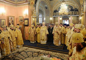Предстоятели Русской и Болгарской Православных Церквей совершили Литургию в Покровском монастыре