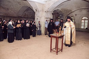 Наместник Иосифо-Волоцкого монастыря с братией  приняли участие в панихиде по матери прп. Иосифа Волоцкого