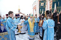 Митрополит Сергий возглавил престольный праздник в Барнаульском Знаменском монастыре 