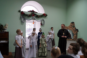В Аносином монастыре прошло праздничное представление для детей и взрослых, посвящённое Рождеству Христову
