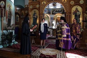 Епископ Назарий в Иоанновском монастыре г. Санкт-Петербурга отслужил молебен по инициативе руководства Финанансово-экономической службы ВС