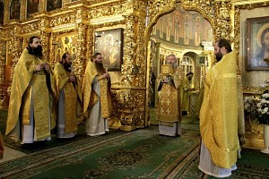 Архиепископ Феогност совершил Литургию в Иосифо-Волоцком монастыре 