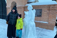 В Введенском женском монастыре Шадринской епархии состоялся фестиваль снежных скульптур