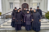 Успенскую обитель в Покровске посетили игумении женских монастырей Саратовской епархии