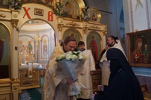 В Аносином монастыре отметили 16-летие иерейской хиротонии старшего священника обители иеромонаха Адриана (Чаликова)
