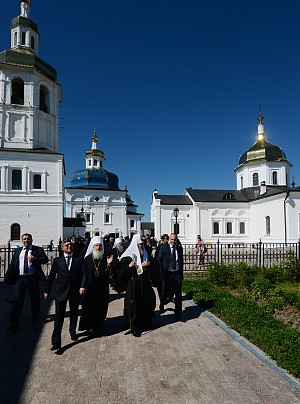 Святейший Патриарх Кирилл посетил Абалакский Знаменский монастырь