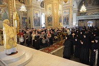 В Неделю о Страшном Суде епископ Ковровский Стефан отслужил Литургию в Боголюбском женском монастыре