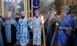 В праздновании в Тихвинском Богородичном Успенском монастыре приняли участие клирики Поместных Православных Церквей