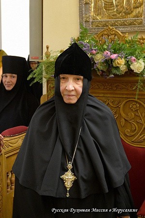 Настоятельница Горненского монастыря в Иерусалиме получила поздравления с 86-летием со дня рождения 