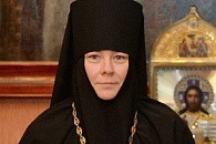 Святейший Патриарх Кирилл поздравил настоятельницу Пюхтицкого монастыря игумению Филарету (Калачеву) с 20-летием монашеского пострига