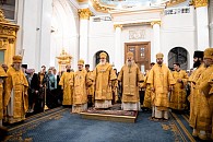 В праздник Собора Казанских святых в Богородицком монастыре Казани состоялось соборное архиерейское богослужение 