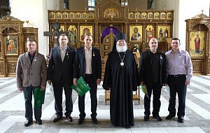 Епископ Панкратий на подворье Валаамского монастыря  в Санкт-Петербурге вручил награды  участникам спасательной  операции 