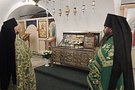 В Антониево-Дымском монастыре Тихвинской епархии молитвенно встретили праздник преподобного Антония Дымского