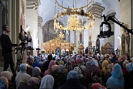 В праздник Благовещения Пресвятой Богородицы Патриарший экзарх всея Беларуси возглавил престольные торжества Ляденского монастыря 