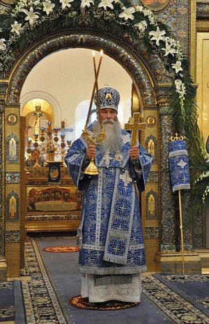 Епископ Феофилакт возглавил престольный праздник в Зачатьевском монастыре в день Рождества Пресвятой Богородицы