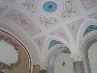 Восстановленная живопись на сводах притвора (лоджии) под хорами. Фото Л.Шитовой